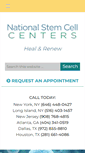 Mobile Screenshot of nationalstemcellcenters.com